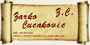 Žarko Čučaković vizit kartica